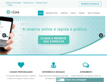Tablet Screenshot of clinicaecare.com.br